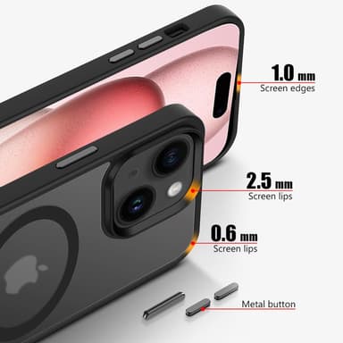 iPhone 15 PLUS Kotelo Suojakuori Magsafe kompatibel