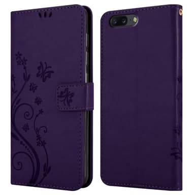 OnePlus 5 Suojakuori Lompakkokotelo (Violetti)