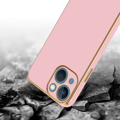 iPhone 13 Suojakuori Case Cover (Vaaleanpunainen)