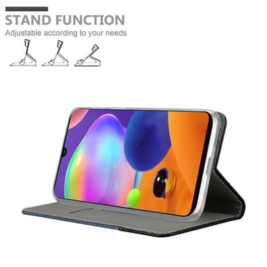 Samsung Galaxy A31 Suojakuori Lompakkokotelo (Sininen)