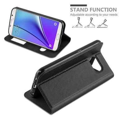 Lompakkokotelo Samsung Galaxy NOTE 5 Case (Musta)