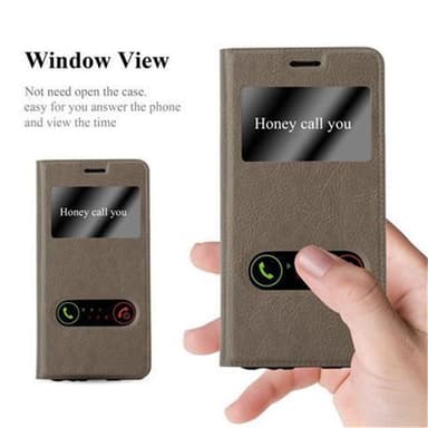 Lompakkokotelo Huawei P10 Case (Ruskea)