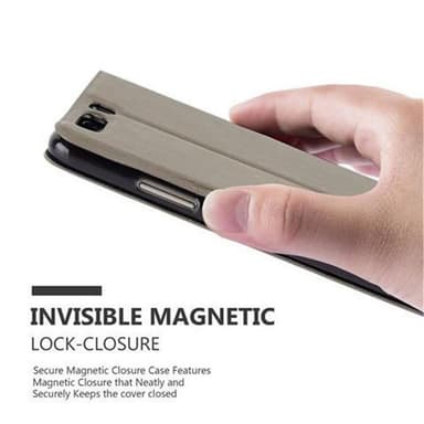 Lompakkokotelo Huawei P10 Case (Ruskea)