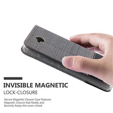 Nokia Lumia 650 Suojakuori Lompakkokotelo (harmaa)