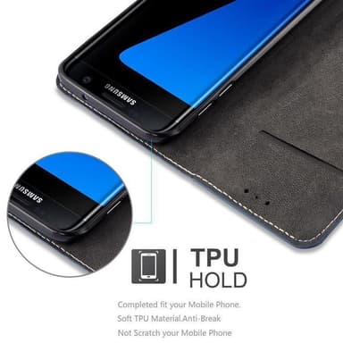 Samsung Galaxy S7 EDGE Suojakuori Case (Musta)