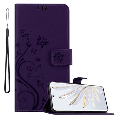 Honor 70 Suojakuori Lompakkokotelo (Violetti)