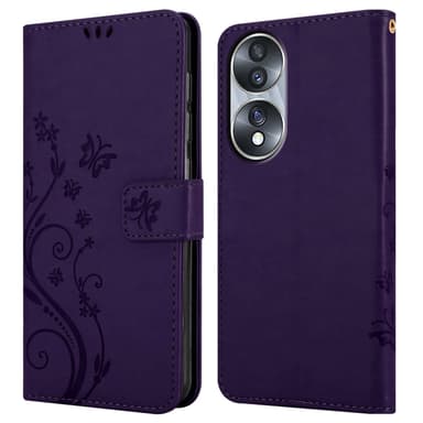 Honor 70 Suojakuori Lompakkokotelo (Violetti)