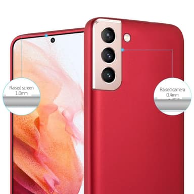 Samsung Galaxy S21 5G Suojakuori Kotelo (Punainen)