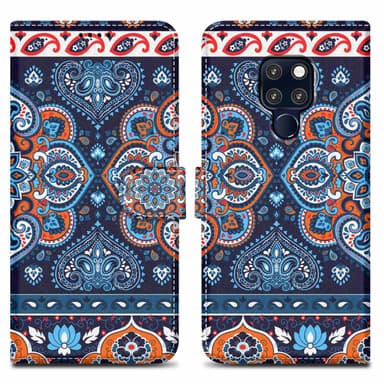 Huawei MATE 20 Suojakuori Lompakkokotelo (Sininen)
