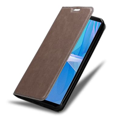 Sony Xperia 10 III Suojakuori Lompakkokotelo (Ruskea)