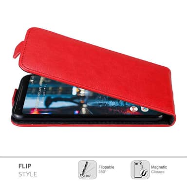 Google PIXEL 2 XL Suojakuori Lompakkokotelo (Punainen)