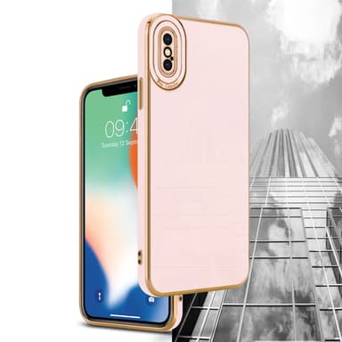 Suojakuori iPhone X / XS Kotelo (Vaaleanpunainen)