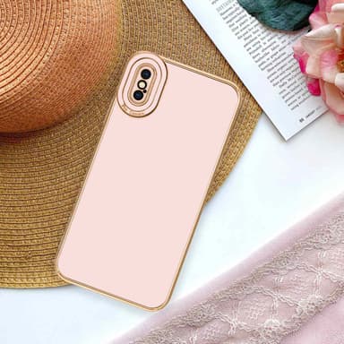 Suojakuori iPhone X / XS Kotelo (Vaaleanpunainen)