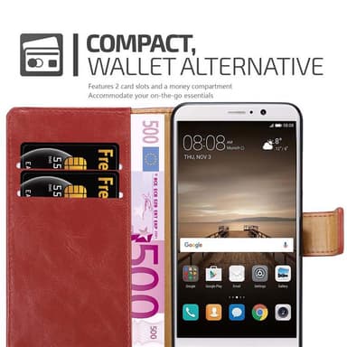 Huawei MATE 9 Suojakuori Lompakkokotelo (Punainen)
