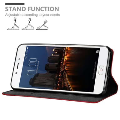 ZTE Nubia N2 Suojakuori Lompakkokotelo (Punainen)
