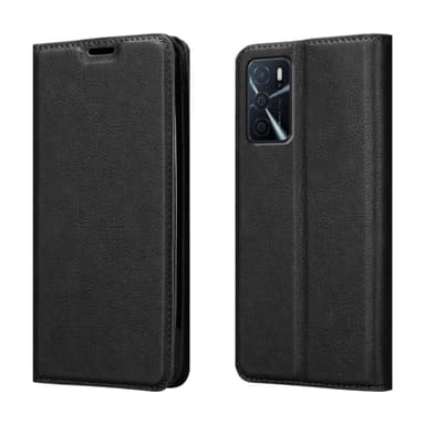 Oppo A16s / A54s Suojakuori Lompakkokotelo (Musta)