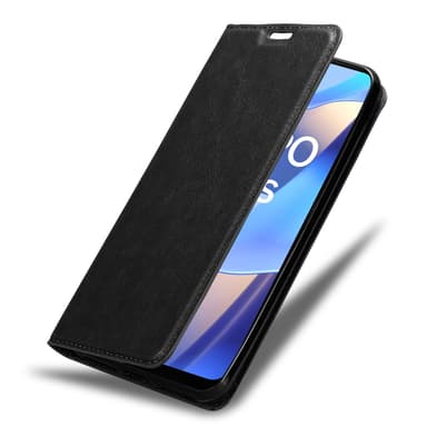 Oppo A16s / A54s Suojakuori Lompakkokotelo (Musta)