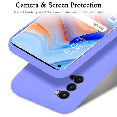 Oppo Reno4 PRO Suojakuori Kotelo Case (Violetti)