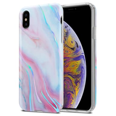 iPhone XS MAX Suojakuori Lompakkokotelo (Valkoinen)