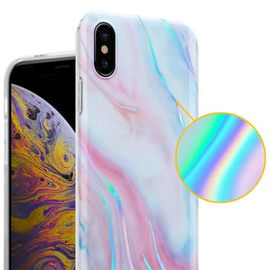 iPhone XS MAX Suojakuori Lompakkokotelo (Valkoinen)
