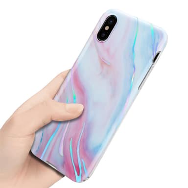 iPhone XS MAX Suojakuori Lompakkokotelo (Valkoinen)