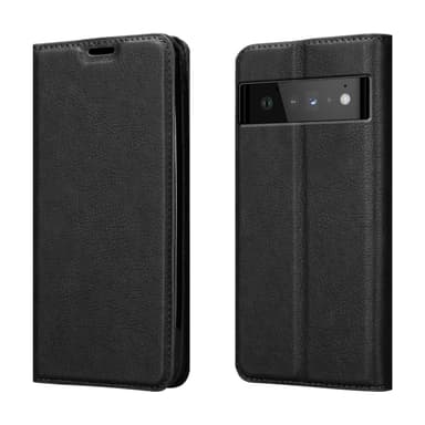 Google PIXEL 6 PRO Suojakuori Lompakkokotelo (Musta)