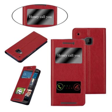 Lompakkokotelo HTC ONE M9 Case (Punainen)