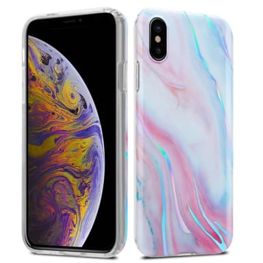 iPhone XS MAX Suojakuori Lompakkokotelo (Valkoinen)