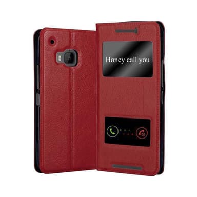 Lompakkokotelo HTC ONE M9 Case (Punainen)
