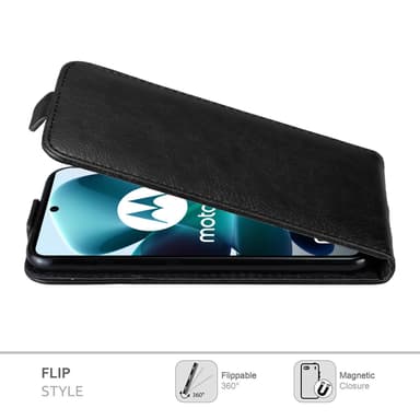 Motorola MOTO G200 5G Suojakuori Lompakkokotelo (Musta)
