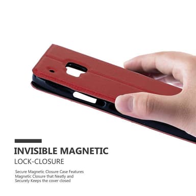 Lompakkokotelo HTC ONE M9 Case (Punainen)