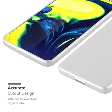 Samsung Galaxy A80 / A90 4G Suojakuori Kotelo (Hopea)