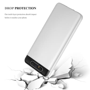 Samsung Galaxy A80 / A90 4G Suojakuori Kotelo (Hopea)