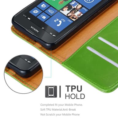 Nokia Lumia 520 / 521 Suojakuori Lompakkokotelo