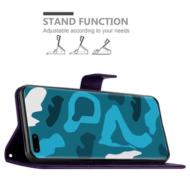 Huawei P40 Suojakuori Lompakkokotelo (Violetti)