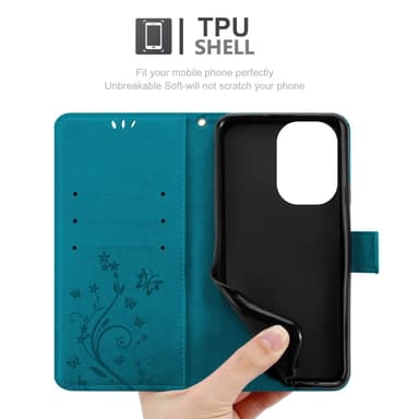 OnePlus Nord 3 5G Suojakuori Lompakkokotelo (Sininen)