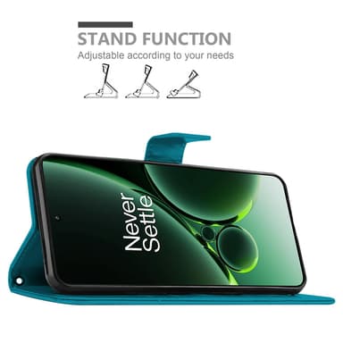 OnePlus Nord 3 5G Suojakuori Lompakkokotelo (Sininen)