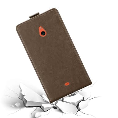 Nokia Lumia 1320 Suojakuori Lompakkokotelo (Ruskea)