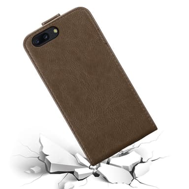 OnePlus 5 Suojakuori Lompakkokotelo (Ruskea)