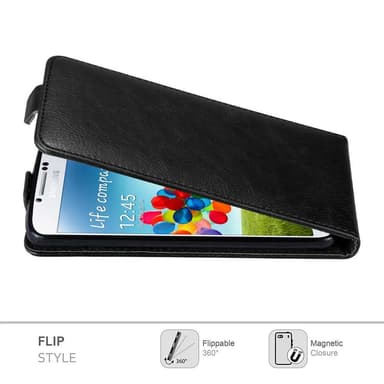 Samsung Galaxy S4 Suojakuori Lompakkokotelo (Musta)