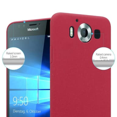 Nokia Lumia 950 Suojakuori Kotelo Case (Punainen)