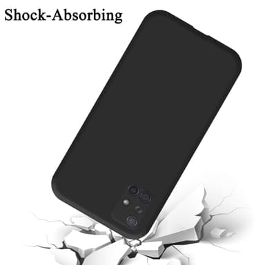 Samsung Galaxy A71 4G Suojakuori Kotelo (Musta)
