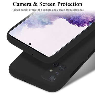 Samsung Galaxy A71 4G Suojakuori Kotelo (Musta)