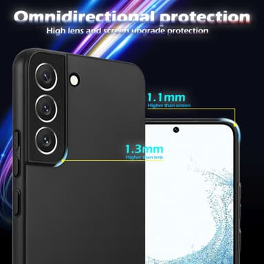 Samsung Galaxy S22 Suojakuori Kotelo Cover (Musta)