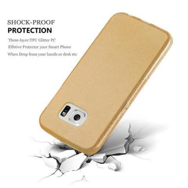Samsung Galaxy S6 EDGE Suojakuori Kotelo (kulta)