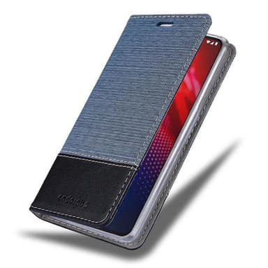 Motorola MOTO Z4 Suojakuori Lompakkokotelo (Sininen)