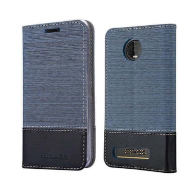Motorola MOTO Z4 Suojakuori Lompakkokotelo (Sininen)
