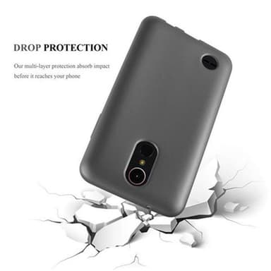 LG K10 2017 Suojakuori Kotelo (harmaa)
