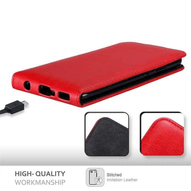 Huawei P10 PLUS Suojakuori Lompakkokotelo (Punainen)