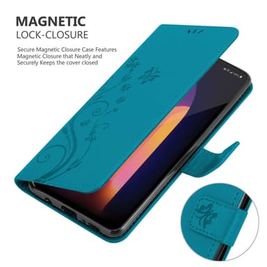 LG V60 ThinQ Suojakuori Lompakkokotelo (Sininen)